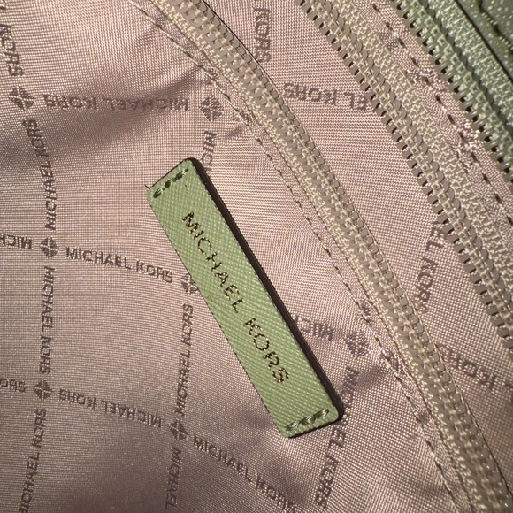 Michael Kors Light Green Tote Bag - Picture 9 of 13